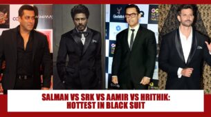 Salman Khan, Shah Rukh Khan, Aamir Khan, Hrithik Roshan: Who looks most fashionable in a black suit?
