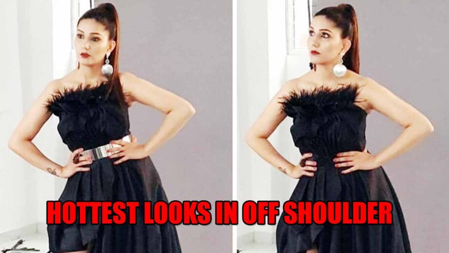 Sapna Choudhary Top 3 Hottest Looks In Off Shoulder Outfits: See Pics 3