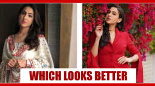 Sara Ali Khan In Her Latest White Ethnic Kurta or Red-Hot Pantsuit: Which Attire Looks Desirable?