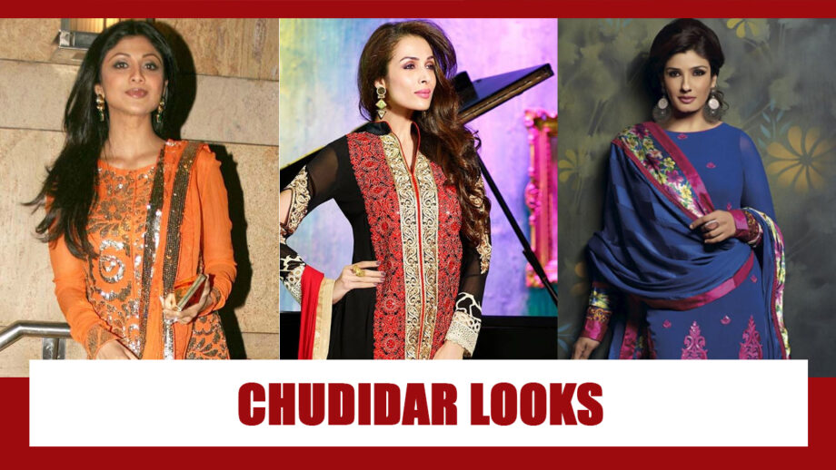 Shilpa Shetty, Malaika Arora, Raveena Tandon: Best Chudidar Looks To Up Your Style