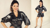 [Shine on] TMKOC Glamorous Queen Munmun Dutta aka Babita looks stunning in a shimmery wrap midi outfit