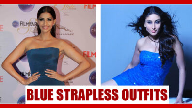 Sonam Kapoor or Kareena Kapoor: Who Has the Hottest Looks in Strapless Blue Outfits?