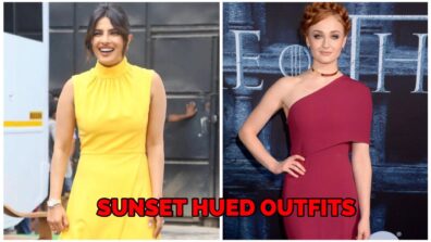 Sophie Turner Or Priyanka Chopra: Who Has The Attractive Looks In Sunset Hued Outfits?