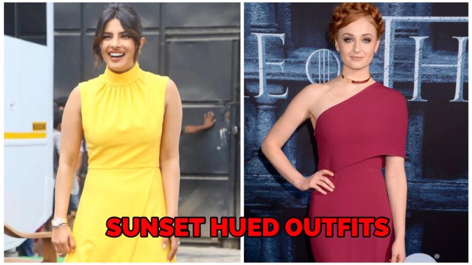 Sophie Turner Or Priyanka Chopra: Who Has The Sexiest Looks In Sunset Hued Outfits?