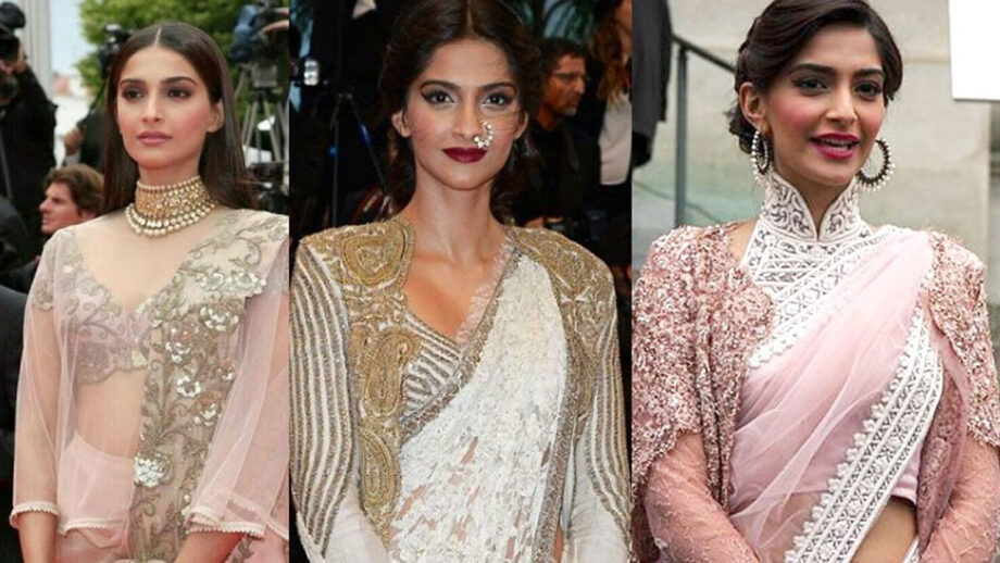 Style Your Jacket Over Saree With Sonam Kapoor: Have A Look At The Pic 1