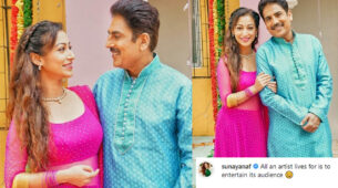Taarak Mehta Ka Ooltah Chashmah fame Sunayana Fozdar aka Anjali Bhabhi and Shailesh Lodha aka Taarak Mehta’s rare romantic moment for fans