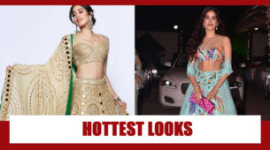 The Hot Janhvi Kapoor In Gold Glittery Lehenga Or Simple Blue Lehenga: In Which Attire Janhvi Had The Hottest Looks?
