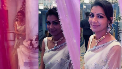 Theher jaiyega… theher jaiyega: Kumkum Bhagya fame Sriti Jha’s slow walk in saree is breath-taking