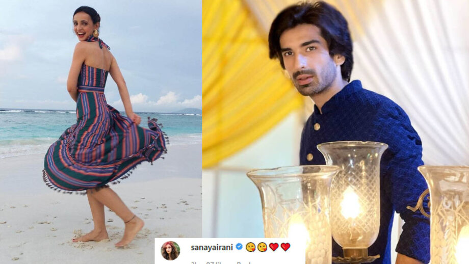 'Tujhe dekha to yeh jaana sanam' Mohit Sehgal does a Shah Rukh Khan, Sanaya Irani can't stop loving it