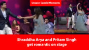 Unseen Candid Moment: Shraddha Arya and Pritam Singh get romantic on stage