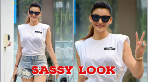 Urvashi Rautela Goes Sassy On Her Instagram As She Clicks In White T-Shirt And Hot denim pants