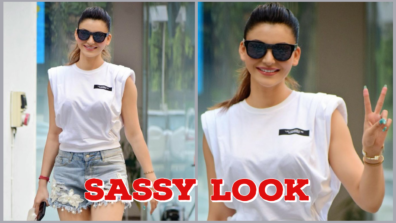 Urvashi Rautela Goes Sassy On Her Instagram As She Clicks In White T-Shirt And Hot denim pants