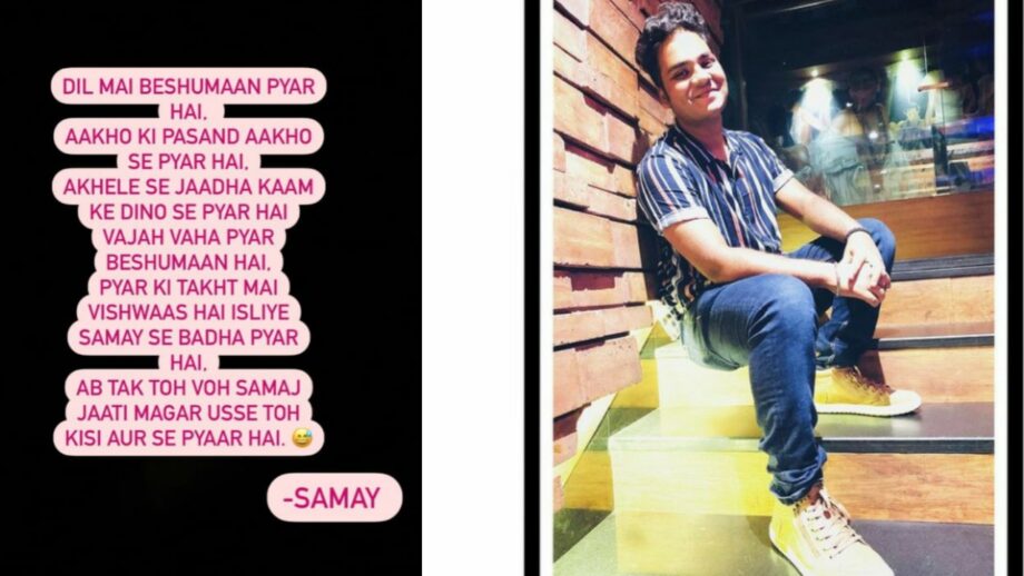 Usse Toh Kissi Aur Se Pyaar Hai: TMKOC fame Samay Shah aka Gogi shares cryptic heartbreaking post, fans left worried & curious 1