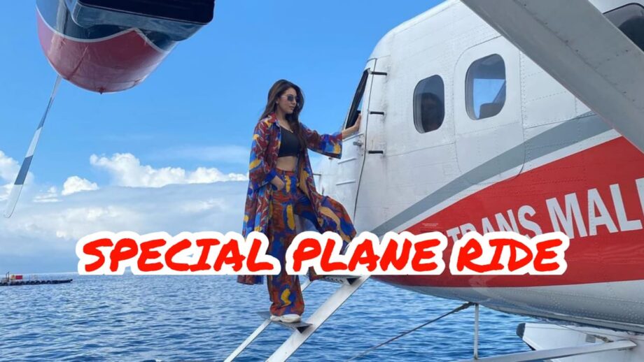 Vacation Fun: Hansika Motwani takes a special seaplane ride in Maldives, fans go crazy