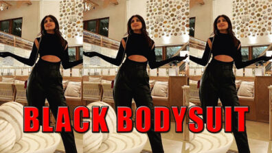 Watch Shilpa Shetty’s Hot Look In Black Bodysuit And Leather Pants