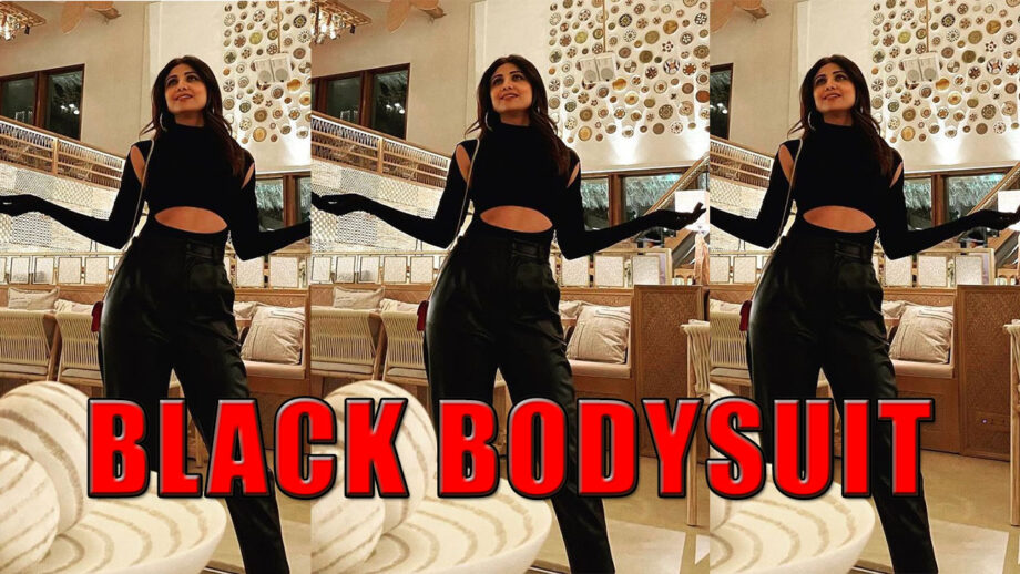 Watch Shilpa Shetty's Hot Look In Black Bodysuit And Leather Pants