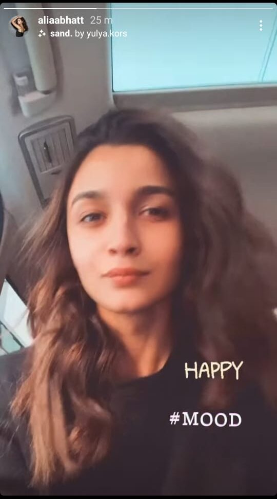 Why is Alia Bhatt in a happy mood?