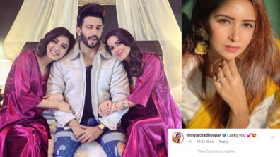 Wow: Dheeraj Dhoopar sandwiched between Shraddha Arya & Swati Kapoor, wife Vinny Arora calls him ‘lucky’