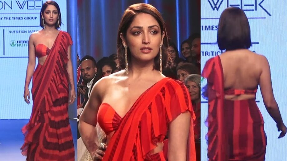 Yami Gautam, Malaika Arora, And Tara Sutaria: Actresses Who Rocked The Deep Blouse Saree Look - 2