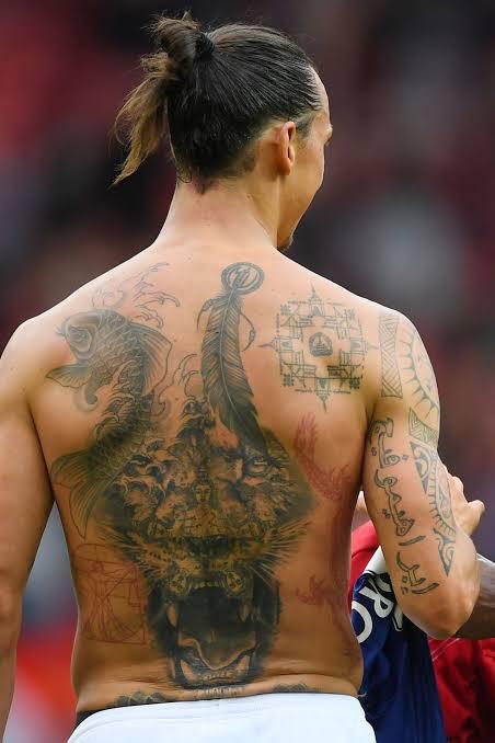 Zlatan Ibrahimovic Or Memphis Depay Or Sergio Ramos: Who’s Got The Best Tattoo On Their Back? - 0