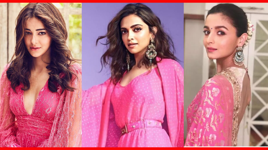 Ananya Panday, Deepika Padukone, Alia Bhatt: Hottest Actresses Who Prove They Were Made For Pink Outfits