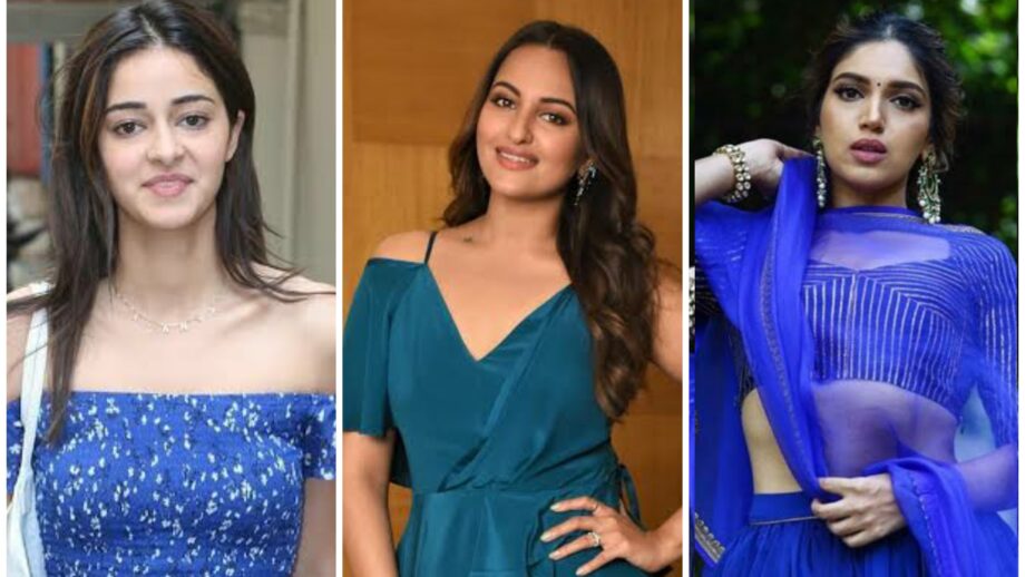 Ananya Panday, Sonakshi Sinha, and Bhumi Pednekar: Have A Look At The Hottest Actresses Who Slew In Blue Outfits