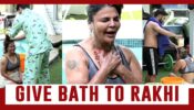 Bigg Boss 14 spoiler alert Day 95: Aly Goni and Rahul Vaidya give bath to Rakhi Sawant