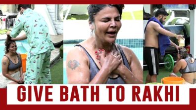 Bigg Boss 14 spoiler alert Day 95: Aly Goni and Rahul Vaidya give bath to Rakhi Sawant