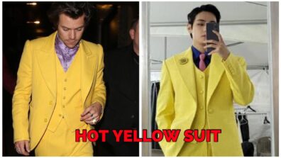 BTS V Goes Harry Styles Way As He Wears The Hot Yellow Suit