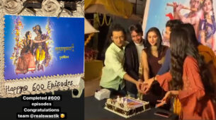 Cake cutting and celebration pictures: RadhaKrishn completes 600 episodes, fans love it