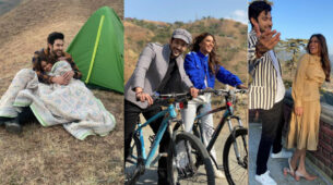 Camping Fun: Shivin Narang wraps Nia Sharma inside a blanket, fans go all aww