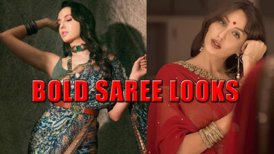 Check Out Nora Fatehi’s Hottest Looks In Saree