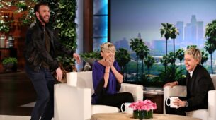 Chris Evans Scares The Soul Out Of Scarlett Johansson On The Ellen Show: Take A Look