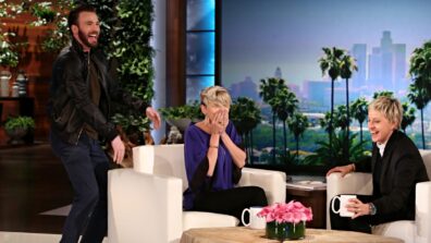 Chris Evans Scares The Soul Out Of Scarlett Johansson On The Ellen Show: Take A Look