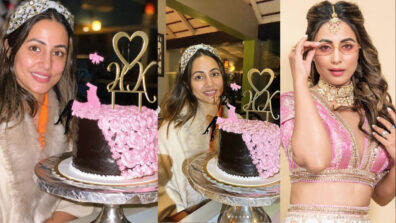 Congratulations: Hina Khan hits huge success, celebrates with a special chocolate cake