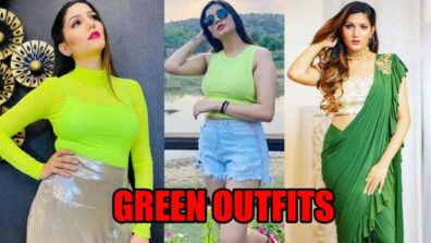 Crop Tops Or Sarees: Take Cues From Sapna Choudhary On How To Style Your GREEN Outfits Like A Celebrity