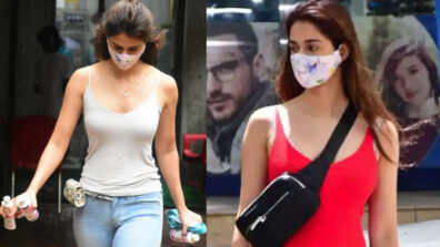 Disha Patani unseen candid moments in masks