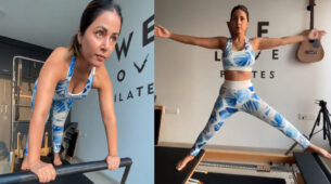 Don’t forget to be awesome: Hina Khan shares private workout video in hot sports bra, has a special message for fans