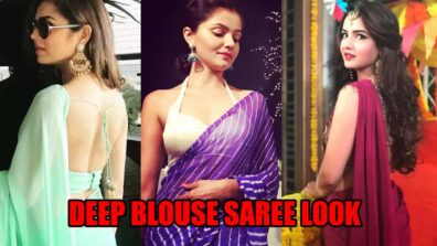 Drashti Dhami, Rubina Dilaik To Jasmin Bhasin: Actresses Who Rocked The Deep Blouse Saree Look