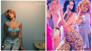 Dua Lipa’s Latest Blue Printed Blouse & Pants Are Sure To Make You Fall Head Over Heels: Have A Look