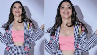 FriYAY: Tamannaah Bhatia sets internet on fire with her pink crop top look, netizens melt in awe