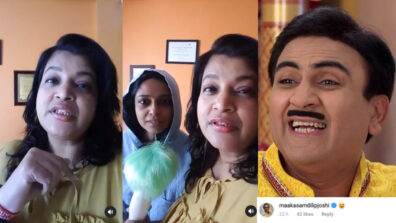 Funny ROFL Video: TMKOC fame Ambika Ranjankar aka Komal Bhabhi takes the ‘betty butter’ challenge, Jethalal aka Dilip Joshi can’t stop laughing