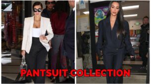 Have A Look At Kim Kardashian Hot Pantsuit Collection That will Make You Steal Them