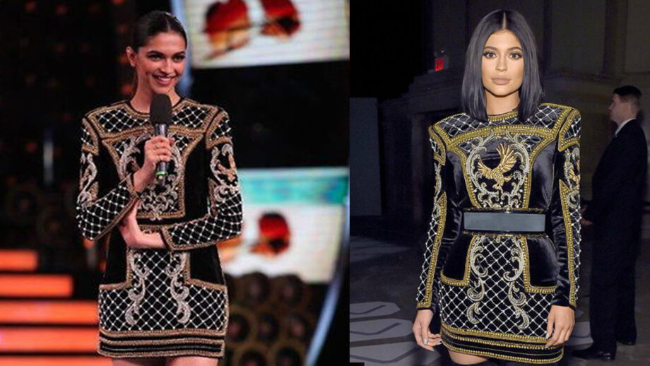 Have A Look When Deepika Padukone Copied Kylie Jenner Black Balmain Outfit: See Pics - 0