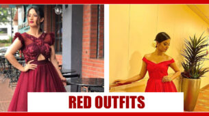 Helly Shah Or Aalisha Panwar: Which TV Diva Donned The Similar Red Outfit Look Better?