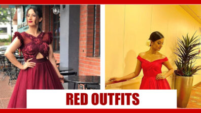 Helly Shah Or Aalisha Panwar: Which TV Diva Donned The Similar Red Outfit Look Better?