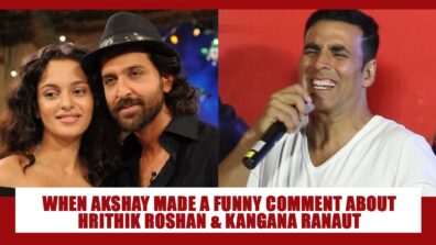 HILARIOUS UNSEEN VIDEO: When Akshay Kumar made a funny comment about Hrithik Roshan-Kangana Ranaut fight in public