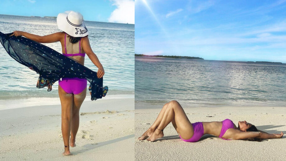 Hot On Beach: Hina Khan burns internet with her latest hot pink monokini look, netizens go crazy