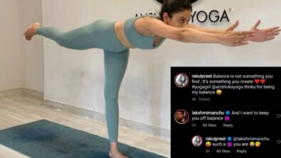 Hot Yoga Pose: Rakul Preet Singh is a fitness icon for fans, Lakshmi Manchu comments