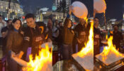 [In Video] OMG: Nora Fatehi caught playing with fire in the middle of a busy road, fans worried